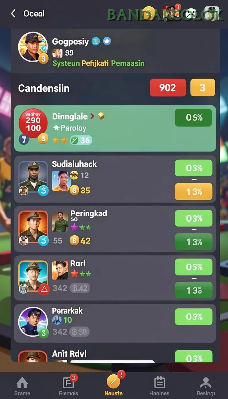 Cuplikan layar KATSU5 — aktivitas
